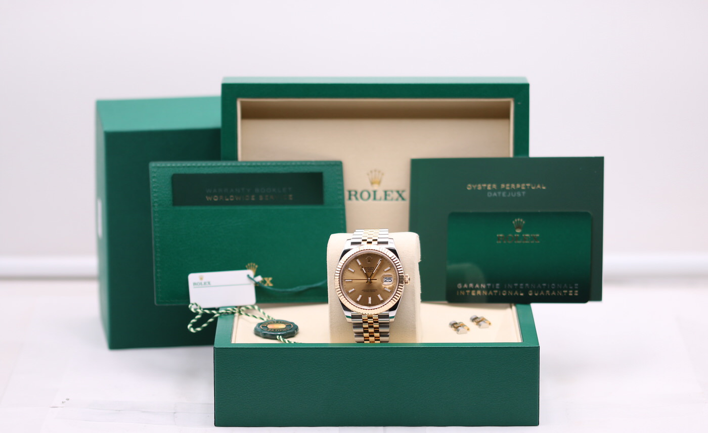 Rolex DateJust 41 Two-Tone Champagne Stick Dial 126333 – 2025
