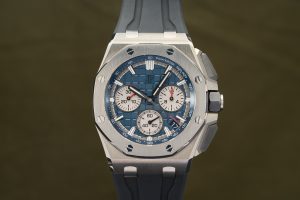 Audemars Piguet Royal Oak Offshore Chronograph Titanium Blue Dial 26420TI.OO.A027CA.01 - Complete