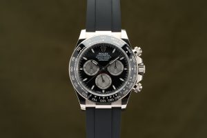 Rolex Daytona White Gold Black Dial Oysterflex 126519LN - 2024