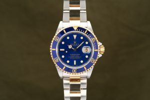 Rolex Submariner Date 40 Two-Tone Blue Dial 16613 - P Serial - 2001