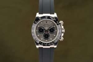 Rolex Daytona White Gold Silver Dial Oysterflex 116519LN - 2021